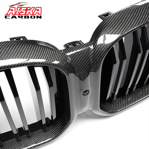 Rejilla de Ventilación Delantera de Doble Listón de Fibra de Carbono AISKA, Tipo Reemplazo, para BMW X3 G01X3M F97 X4 G02 X4M F98 LCI - Product Image 4