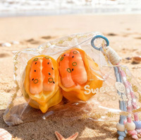 Nuovo Arrivo Giocattolo Antistress in Silicone Serie Oceano, Giocattolo da Spremere a Lenta Risposta a Forma di Frutti di Mare (Pesce Diavolo, Polpo, Conchiglia)