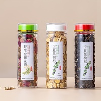 Bouteille PET Cylindrique Transparente 150cc de Fabrication Chinoise avec Divers Bouchons pour Emballage de Thé Herbal, Produits Secs et Aliments Complémentaires