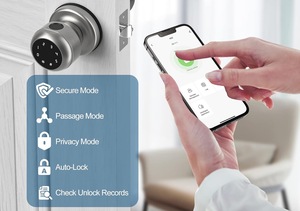 Tuya App Sinh Trắc Học Vân Tay Thông Minh Mật Khẩu An Toàn Nhà An Ninh Thông Minh Knobs Khóa Cửa Khóa - Product Image 3