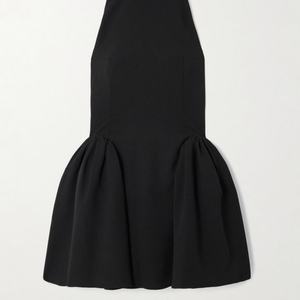 เดรสแฟชั่นขายส่งสำหรับงานปาร์ตี้ผู้หญิง แบบผูกคอ เปิดหลัง สีดำ ทรงเอไลน์ เอวสูง จับจีบ มินิเดรสเซ็กซี่ - Product Image 2