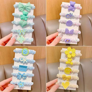 งานฝีมือสไตล์เกาหลี โบว์ผูกผมเด็กน่ารัก ผ้าทำมือ 10 ซม. สำหรับเด็กผู้หญิง ไม่ทำลายเส้นผม ยืดหยุ่นดี - Product Image 3