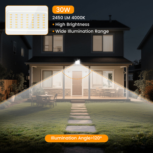 Aigostar 30W LED faretto esterno 2450 lumen IP65 impermeabile 4000K proiettore bianco naturale per giardino Patio Garage o parco - Product Image 2