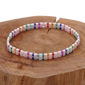 Go2boho Bracelet Miyuki Pour Dames Extensibles Bijoux De Perles De <span class=keywords><strong>Tila</strong></span> Colorées - Product Image 2