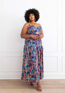 Nouvelle <span class=keywords><strong>robe</strong></span> Maxi à imprimé <span class=keywords><strong>africain</strong></span> pour femmes sans manches robes longues de haute qualité - Product Image 3