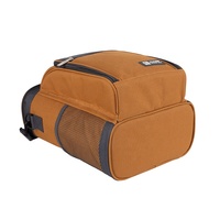 Sac isotherme promotionnel en polyester 600D pour deux bouteilles avec ensemble de couverts, poignée de transport, bandoulière et poche avant