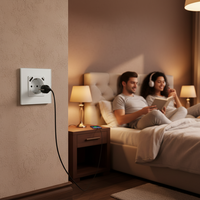 Nuevo diseño multifunción PD20W cargador rápido Alexa Google Home Alice16A eléctrico USB UE tipo C TUYA WIFI toma de corriente inteligente