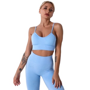 Activewear Fitness Shorts Crop High Waist Running Leggings Mujeres Yoga Set Workout Shirts Sport Pants Bra Gym Suits Conjuntos deportivos - Product Image 1
