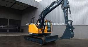 Excavatrice sur chenilles HYUNDAI 145 de 15 tonnes d'occasion, bon état de fonctionnement, à prix bas, avec pièces d'excavatrice - Product Image 3