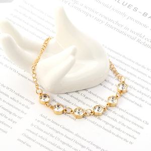 Bracelet chaîne avec pendentif en zircon blanc pour femmes et filles, prix de gros, idéal comme cadeau d'été - Product Image 6