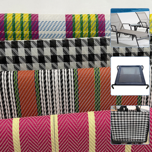 Tissu en maille Teslin STARUNK, imperméable, à rayures écossaises, enduit de PVC, rouleau de tissu, lit pour <span class=keywords><strong>chien</strong></span>, chaise d'extérieur, sacs, clôture de piscine - Product Image 3