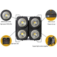 4 écrans lumineux LED de haute qualité, 4x100W COB, lumière fraîche et chaude, équipement DJ, lumière de scène, 2 pièces