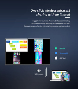 ไวท์บอร์ดอัจฉริยะแบบพกพา Miti Touch ขนาด 86 นิ้ว ความละเอียด 4K จอแสดงผลดิจิทัลแบบอินเทอร์แอคทีฟ ใช้ในห้องประชุม - Product Image 6