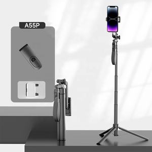 A55P Мобильный штатив-Палка для селфи с ручкой для физических 360 панорамных фото настольных или напольных гибких - Product Image 3