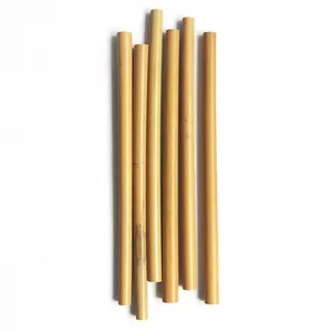 Organic biodegradable Environmental Bamboo Drinking Straws With Customized Logo Reusable straw