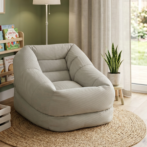 Fauteuil pouf moderne en mousse déchiquetée pour enfants, canapé pliable écologique pour salon, chambre et école, utilisation à partir de 2 ans - Product Image 2