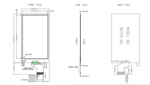 3.7 inç E-Mürekkep E-Kağıt Ekran Paneli 240x416 Piksel SPI Arayüzü 100cd/m Parlaklık -20~70C Çalışma Sıcaklığı - Product Image 6