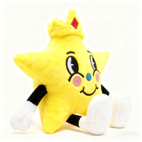 Uyeah OEM – Nouvelle poupée en peluche personnalisée en forme d'étoile, adorable personnage roi en peluche jaune en forme d'étoile, jouet en peluche doux de dessin animé pour cadeaux