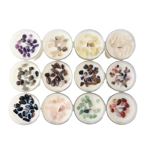 Juego de Regalo de Velas Aromáticas de Cera de Soja con 12 Constelaciones Personalizadas, Velas Perfumadas del Zodiaco con Cristales Curativos, Barras para Diwali - Product Image 2