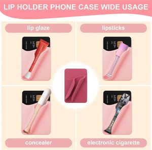 Étui de téléphone portable en silicone à ventouse, porte-couleur à lèvres, portefeuille, sac – un cadeau de Saint-Valentin pour votre bien-aimé(e) - Product Image 3