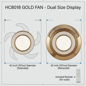Modern Reversible LED <b>Ceiling</b> Fan <b>Light</b> 5 Blade DC Copper Motor <b>Remote</b> <b>Control</b> Bedroom <b>Ceiling</b> Lamp - Product Image 6