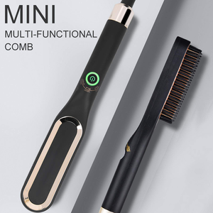 Cepillo Eléctrico Calentador para Alisar el Cabello, Cepillo Multifuncional para Alisar el Cabello, Rizador de Barba, Peine de Cerámica para Alisar el Cabello - Product Image 1
