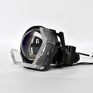 Đèn pha <span class=keywords><strong>projector</strong></span> ô tô <span class=keywords><strong>HID</strong></span> 3.0 inch, vòng đèn Angel Eyes kép, thấu kính Xenon H1BI, trang trí mới, phụ kiện đèn ô tô khác của DAO - Product Image 1