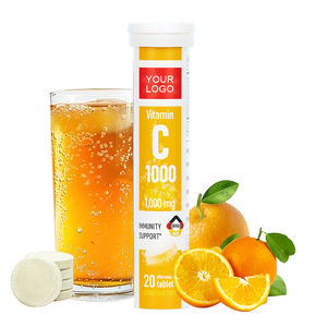 Cilt beyazlatma <span class=keywords><strong>C</strong></span> vitamini efervesan takviyesi için 1000mg <span class=keywords><strong>C</strong></span> vitamini efervesan tabletler Multivitamin takviyesi - Product Image 1