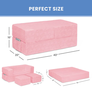 Factory Custom Bedroom Furniture Multifunctional Kids Folding Play Couch <strong>Sofa</strong> Set Furniture <strong>Bed</strong> <strong>Matress</strong> Memory Foam - Product Image 3