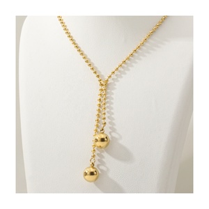 قلادة قابلة للتعديل قلادة Edelstahl Schmuck مجوهرات من الفولاذ المقاوم للصدأ مطلية بالذهب قلادة ذهبية مخصصة للنساء - Product Image 1