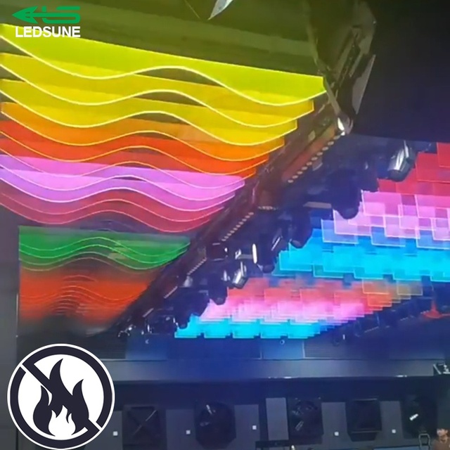 Custom LED Acrylic Light Guide Panel DMX Artnet Programmable Pixel LED RGB/RGBW Guide DJ Lights for Stage Lights