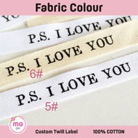 Étiquette pliée personnalisée en sergé de coton 2,5 cm x 7 cm pour gilet en jean, patch en jean, étiquette souple écologique à coudre pour marque de vêtements