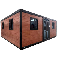 Casa Contenedor Modular Expandible de 40 pies, Panel Sándwich de Acero, Diseño Moderno, Resistente al Agua y Huracanes, Villa Hotel de Lujo