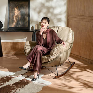 Sillón Reclinable de Diseño de Lujo, Estilo Italiano, Ligero y Elegante, para Sala de Estar, Balcón, Silla de Descanso Cómoda - Product Image 2