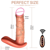 Libo Dildo Vibrator Sexspielzeug für Frauen, Weich, Fernbedienung, Vibrationsfunktion, Heizfunktion, Flüssig, Erotisches Produkt, Sexspielzeug-Box für Frauen
