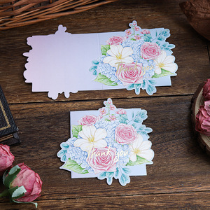 Crea tus propias tarjetas de felicitación comerciales personalizadas con estampado en caliente, papel offset, venta al por mayor directa de fábrica, diseño de ramo de bendición - Product Image 2