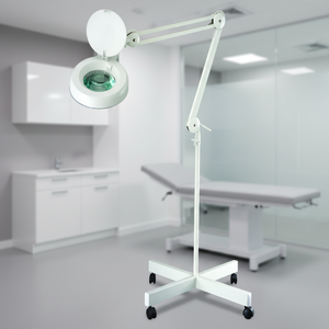 Rolling Stand <b>LED</b> Magnifying Lamp Height Adjustable <b>Working</b> <b>Light</b> with Adjustable Arm for Beauty & Medical Use - Product Image 1