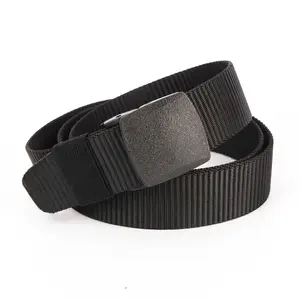 Oem Aangepaste Tactische Riem Voor Mannen Mode Stijl Canvas Nylon Banden Metalen Gesp Beschikbaar Leer Polyester Stof Opties