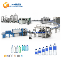 Ligne de production de mise en bouteille d'eau électrique automatique 3 en 1, 12000 BPH, pour bouteilles en PET/verre, eau minérale