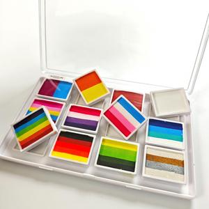 Suministro Directo de Fábrica, Kit de Pintura Facial de Arcoíris de 12 Colores de Alta Calidad para Pintura Corporal Infantil - Product Image 3