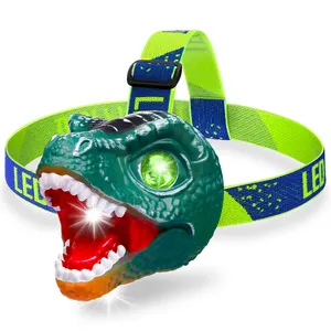 Tyrannosaurus rex triceratopo nuove idee di prodotto hanno condotto la luce T-Rex maschera giocattolo cosplay giocattoli per bambini giocattoli 2024