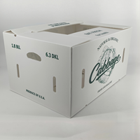 Boîte à choux en plastique ondulé PP personnalisée, de qualité alimentaire, imperméable, recyclable, ventilée, pour l'emballage des produits frais, légumes