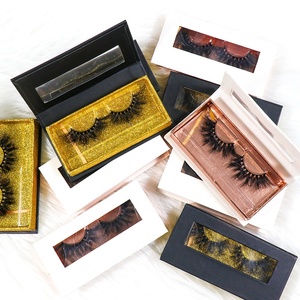 Marque priv&eacute;e Nouveau Style Marbre Folio Bo&icirc;te &agrave; Cils Magn&eacute;tique Dramatique 25mm Fournisseur de Cils De <strong>Vison</strong> - Product Image 3