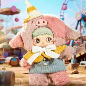 MayMei 400%, Serie de feria olvidada con temática de animales, caja ciega de felpa de vinilo, muñecas bonitas decorativas, juguete encantador, Macaron - Product Image 5