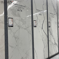 Dalles en pierre frittée blanche Calacatta 900X1800, marbre artificiel, carreaux en porcelaine émaillée pour mur d'arrière-plan d'ingénierie