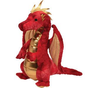 EN71 CPSIA certificati Dragon peluche giocattoli Logo personalizzato Imprint regalo promozionale rosso verde drago farcito animale ISO Factory OEM ODM - Product Image 3