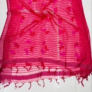 ผ้าพันคอและผ้าคลุมไหล่ผีเสื้อออร์แกนซ่าดูแมทท์หรูหราด้วยดีไซน์ที่ซับซ้อน - Product Image 1