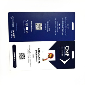 Badge Identificativo in Plastica Personalizzato per Eventi Aziendali, Tag NFC RFID Miniaturizzato per Adesioni/Ingressi, Impermeabile e Certificato ISO - Product Image 1