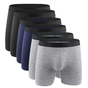 Slip e Boxer da <span class=keywords><strong>Uomo</strong></span> Personalizzabili con Logo, in <span class=keywords><strong>Cotone</strong></span> Tinta Unita, Comodi ed Elastici, Alta Qualità, Vendita all'Ingrosso - Product Image 3