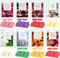 Coffrets personnalisés OEM pour cubes de cire parfumée, blocs de cire de soja parfumée, bougies aromatiques, et cires fondantes en emballage clamshell